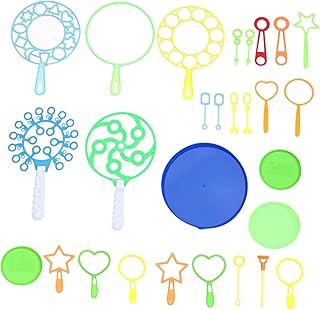 Unomor 28pcs Set Bubble Tool Outdoors Gifts Toy Set Gifts Set Party Favors Bubble Wands Bubble Wands for Kids Colorful Bubble Wand Bubble Party Gift Bubbles Maker Plastic Tool Kit Child