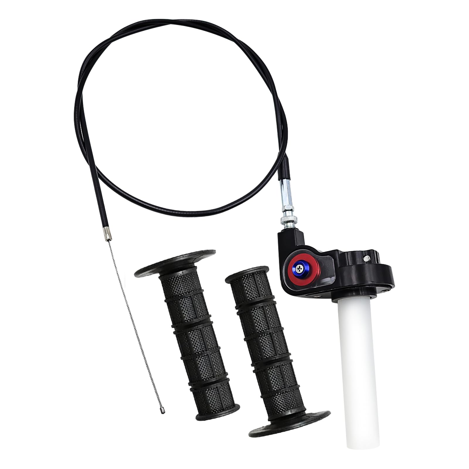Manopola dell'Acceleratore Kit con 1.2M Cavo Acceleratore Moto e 2 Manopola Acceleratore 7/8 Pollici 22mm Comando Gas Rapido Moto per 5 110 125 150 200 250cc Dirt Pit Bike Mini Bike ATV