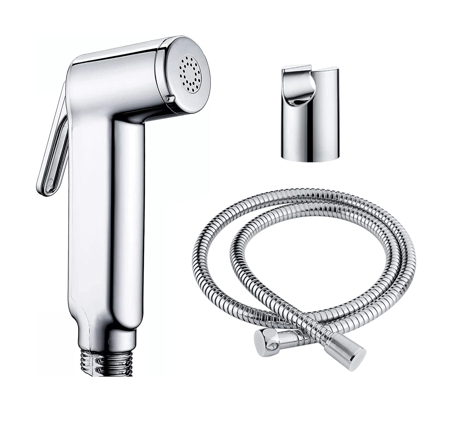 Bathoyum ABS Health Faucet with SS-304 Grade 1.25 Meter Flexible Hose Pipe and Wall Hook, Chrome Finish (Model 1) (B0BDZQ84F9) Amazon Price History, Amazon Price Tracker