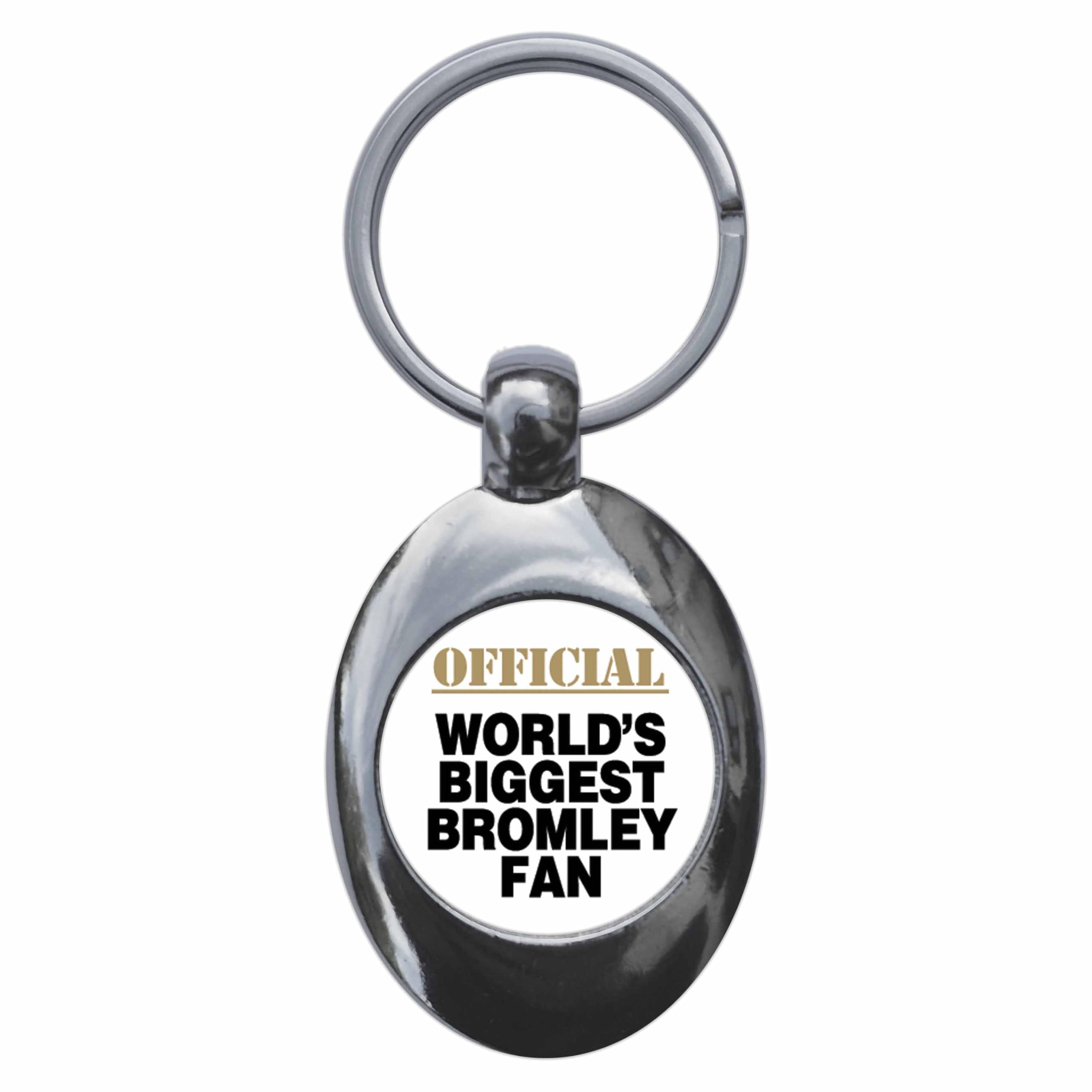 Ozorath World's Biggest Bromley Fan Keyring Keychain With Trolley Coin