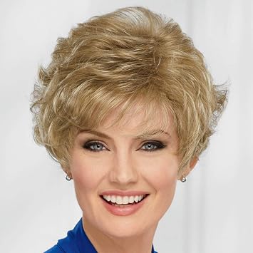 Paula Young Celebrity WhisperLite Wig Short, Natural-Looking, Versatile Layered Wig That Can Be Worn Smooth, Full, Even Wildly Tousled/Multi-tonal Shades of Blonde, Silver, Brown, and Red