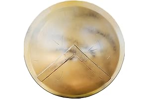 Spartan Shield Bronze Sword of Sparta Historical Antiquated Bronze Steel Battle Worn Look