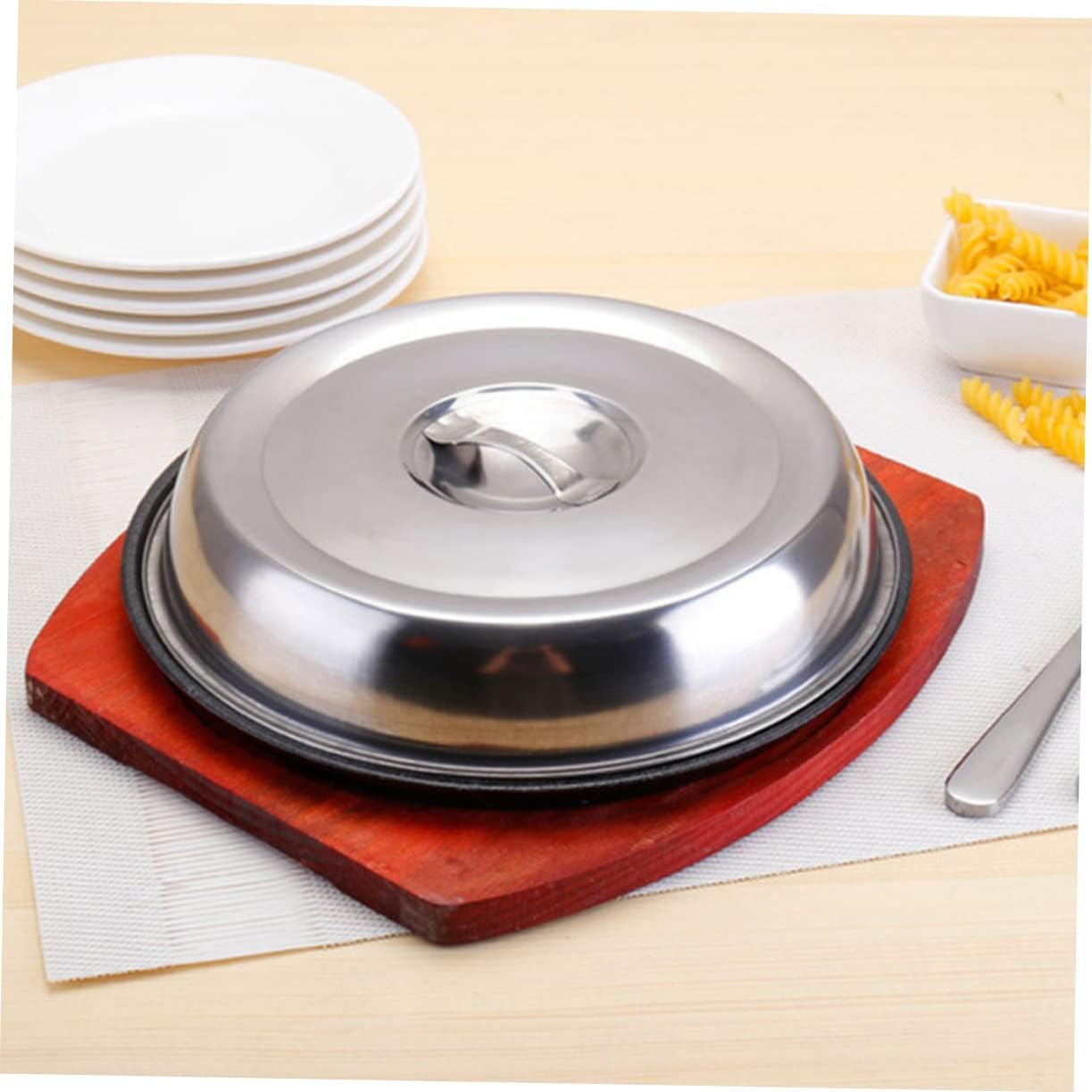 Mikinona Premium Grill Pan Set Large Grill Tray Steak Pan for Stove BBQ Dish Roasting Tray Beef Steak Plate