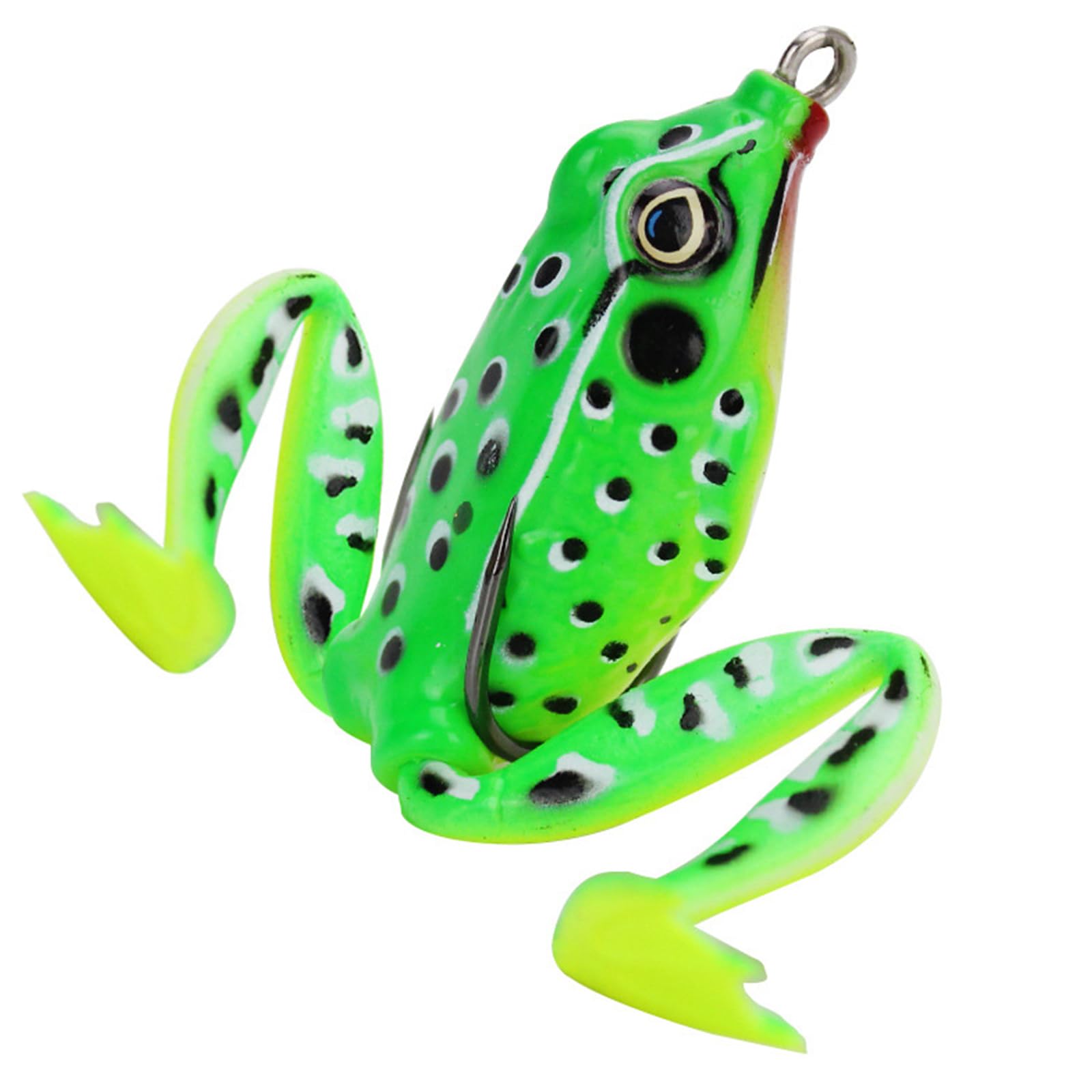 Buxuaaaa Simulated Soft Frogs Baits Topwater Frogs Lures with Hook 5cm Artificial Crankbait Lures Swimbait Fishing Realistic Swimming Action