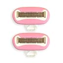 Carmesi Body Razor Mini Cartridge | Pack of 2 | 5-Blade Precision | Aloe Vera & Vitamin E Lubrication Strip | Instant & Painless Hair Removal | Arms, Underarms, Legs gallery image