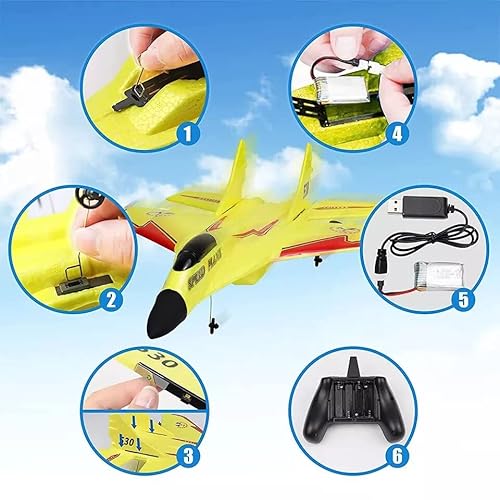 Coldbreezes - Remote Control Airplane Zy-530Pro| 2 Channel Remote 2.4 Ghz, Automatic Balance Easy To Fly| Rc Plane For Adults, Kids, And Beginner| Jet Toy Gift For Fun, Holiday Season… #TOP5