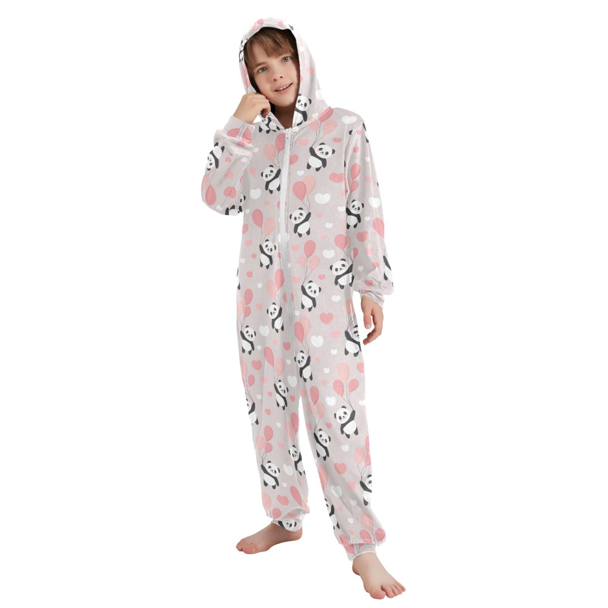 Pigiama intero in flanella con cappuccio e cerniera, tuta coordinata per bambini, motivo dinosauro, morbida e calda, abbigliamento sportivo per la casa, 5-6T