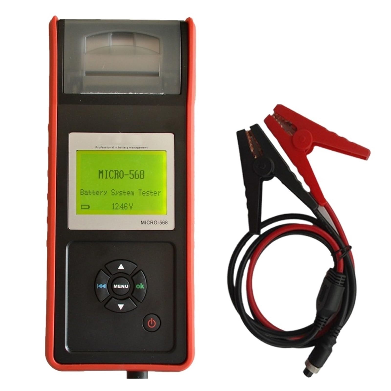 2 Tester For Batteria For Auto Da 30 V Con Stampante For Auto Che Avvia La Batteria Diagnostica Del Test Del Di Ricarica(MICRO 200)