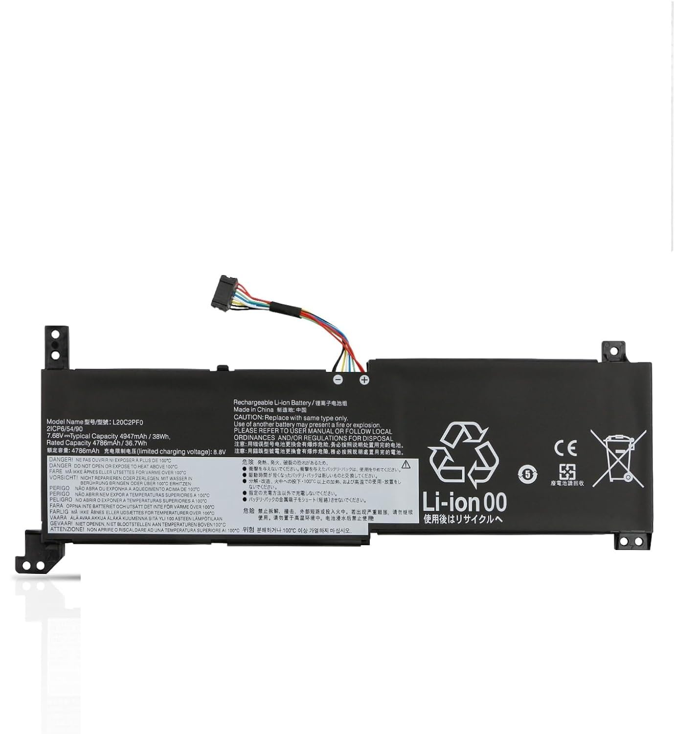 Batteria Originale Lenovo L20C3PF0 Per IdeaPad 3 14ITL6 15ITL6 17ALC6 – 11.1V 4054mAh