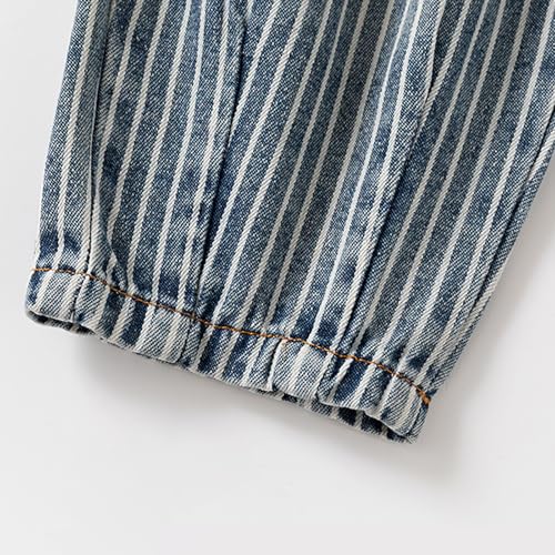 Toddler Boys Elastic Waist Jeans Cute Solid 𝗦tretch Jogger Summer Casual Denim Harlen Pants with Pocket3