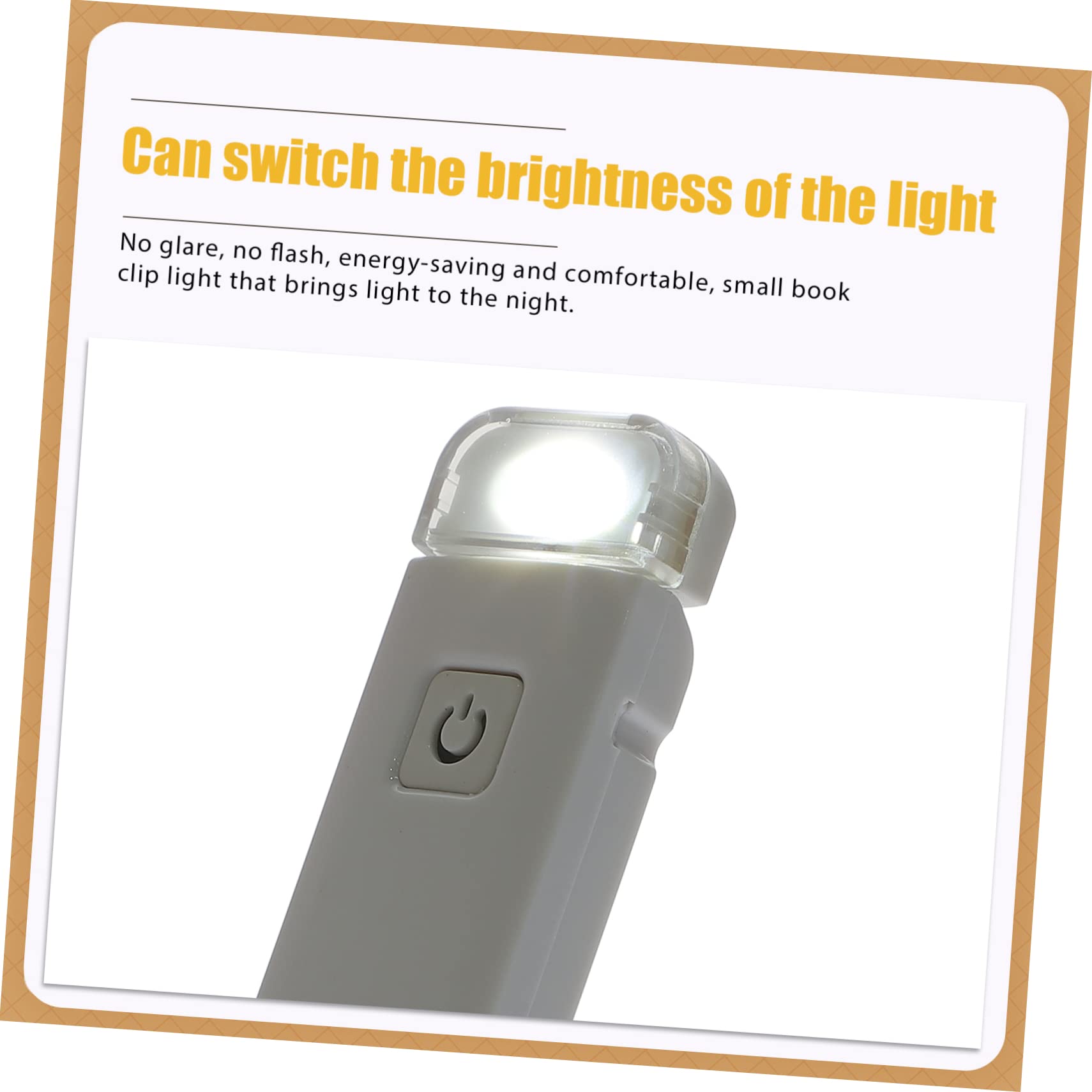 TEHAUX Book Clip Lamp Simple Book Clip Light Portable Book Clamp Lamp Small Book Light for Home