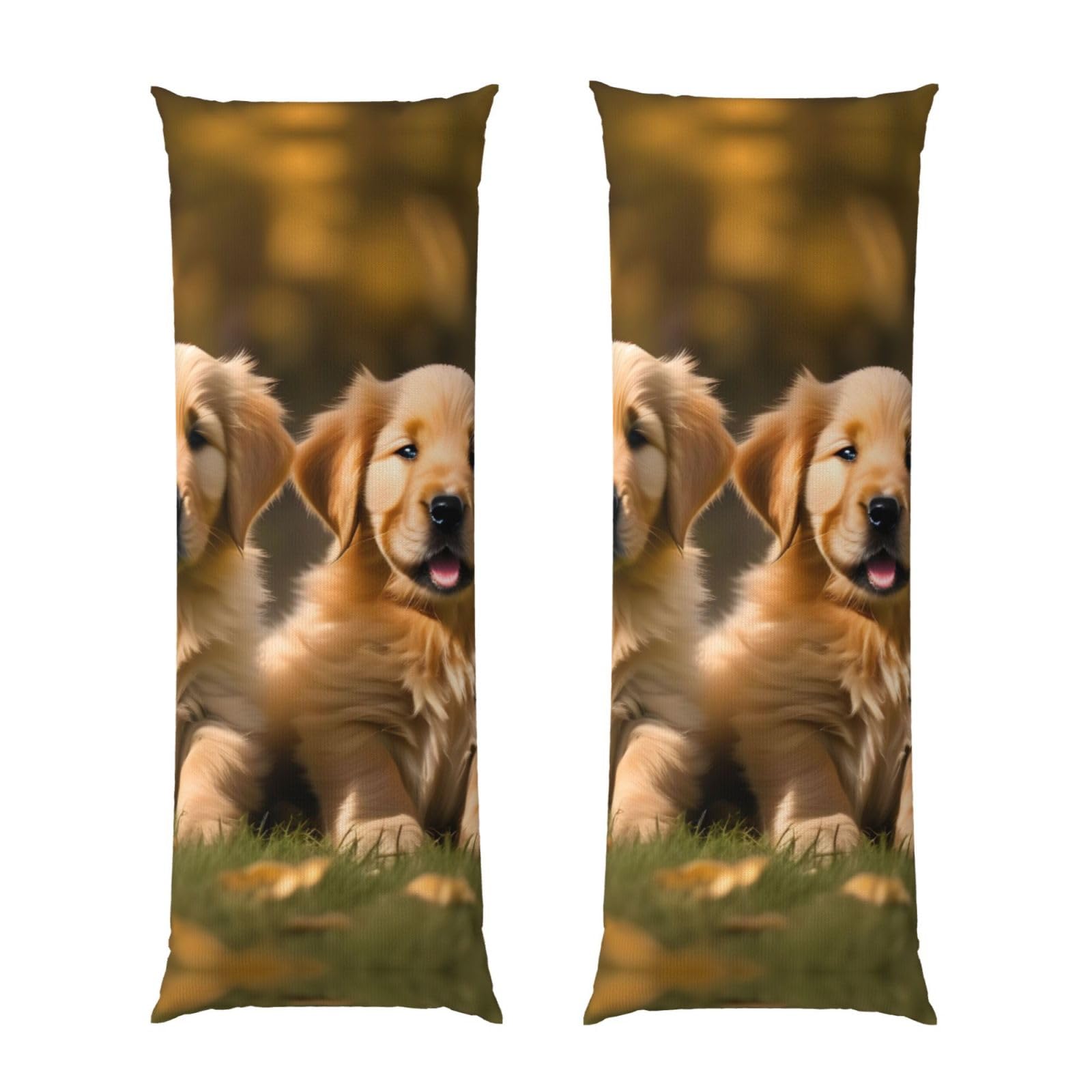 Housse de coussin Golden Retriever imprimé chiots pour exprimer votre amour des animaux