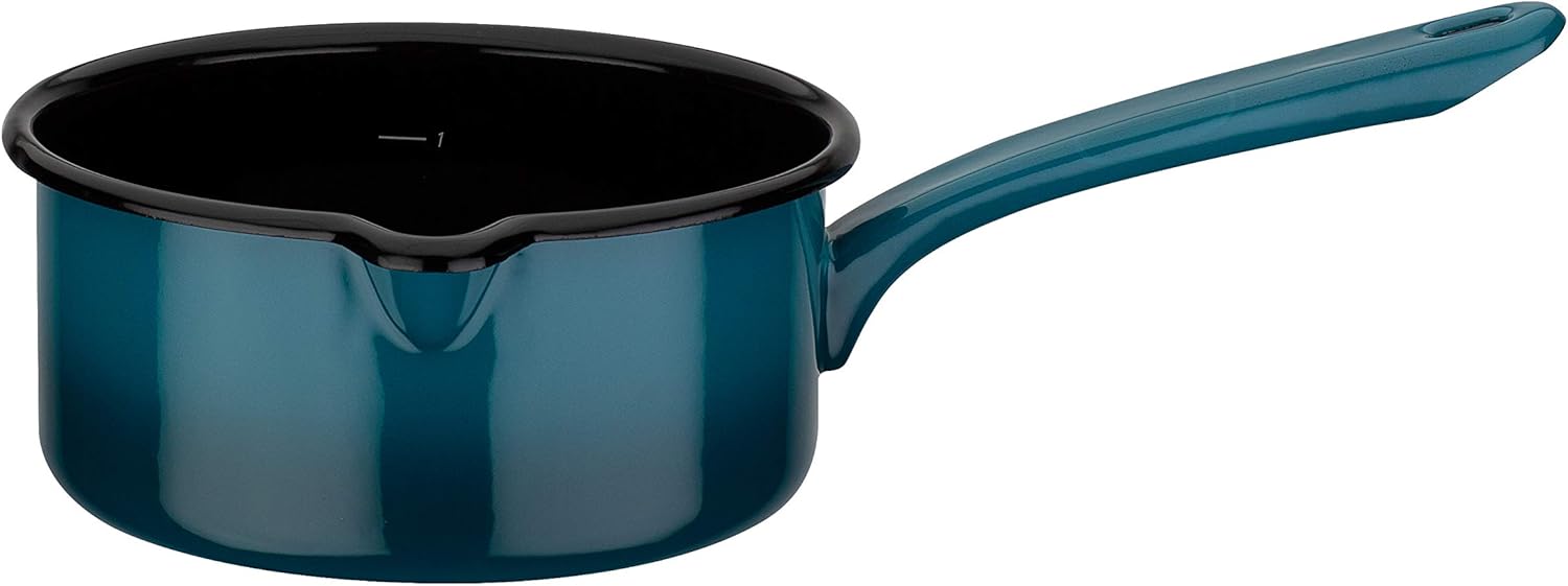 GSW 190107 Blue Shadow 7-Piece Saucepan Set, Steel enamel