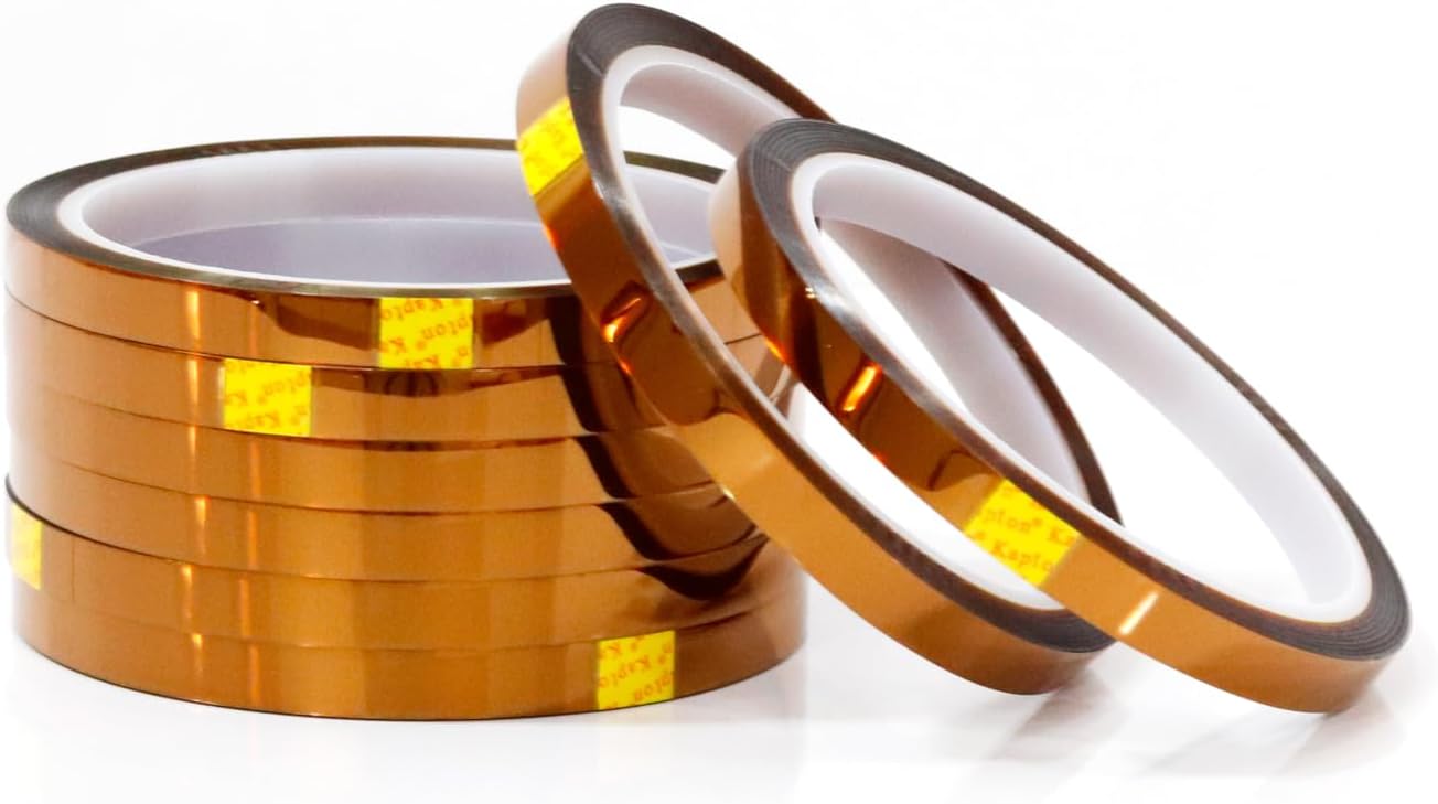 AT SUB Heat Tape | Heat Resistant Tape | Thermal Tape for Heat Transfer | Temperature Tape | Ideal for Automotive Repairs, Electronics & Crafting (Pack Of 6)