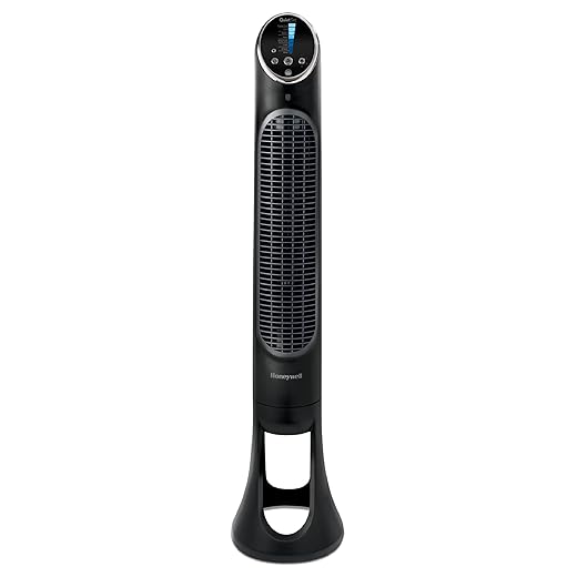 Honeywell QuietSet Whole Room Tower Fan-Black, Oscillating Tower Fan with Remote, HYF290B