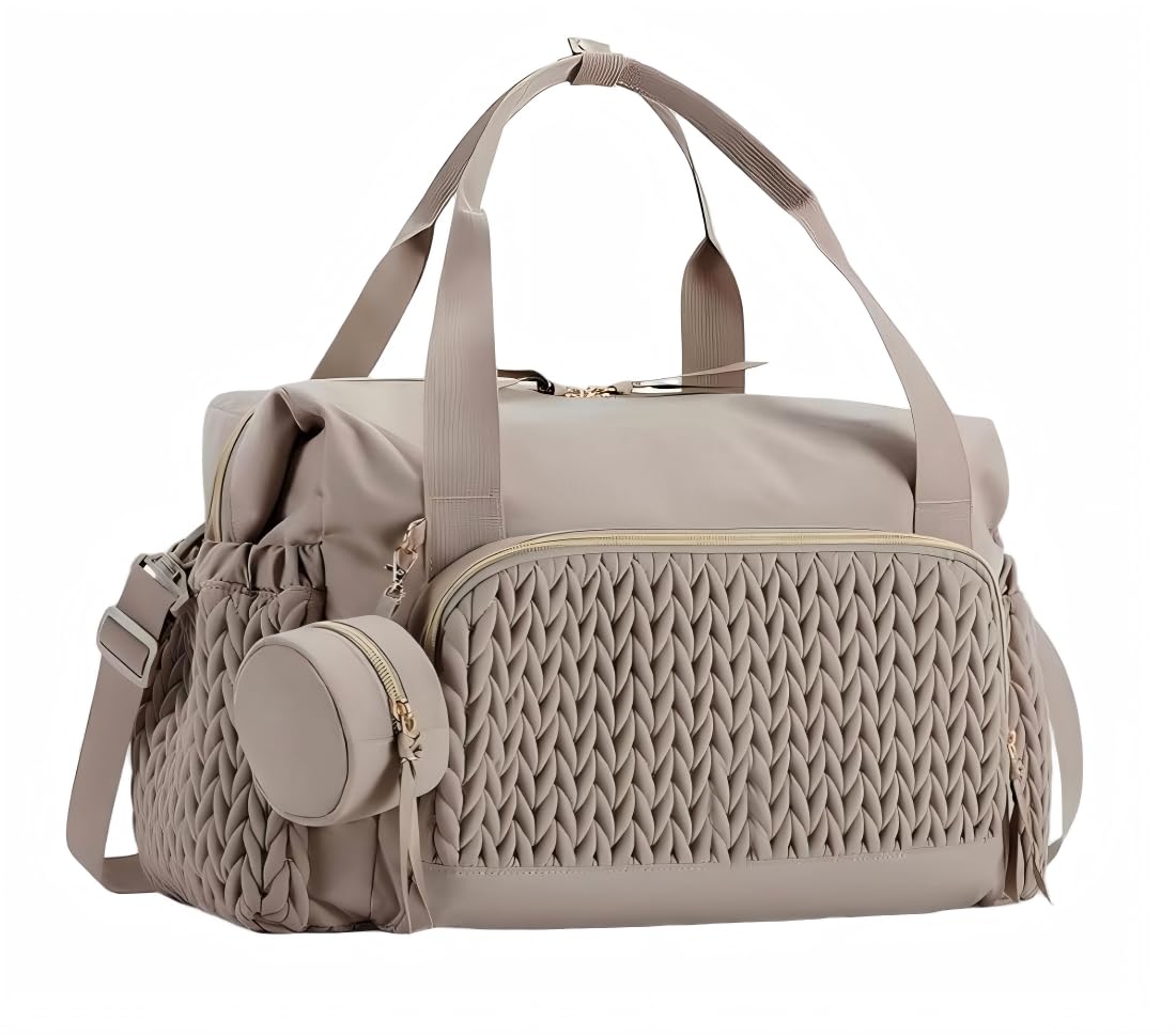 Borsa fasciatoio multifunzionale, 45,5 x 30 x 23 cm, borsa fasciatoio con borsa per ciuccio e fasciatoio, per maternità e bambino, borsa per pannolini, viaggi, spiaggia