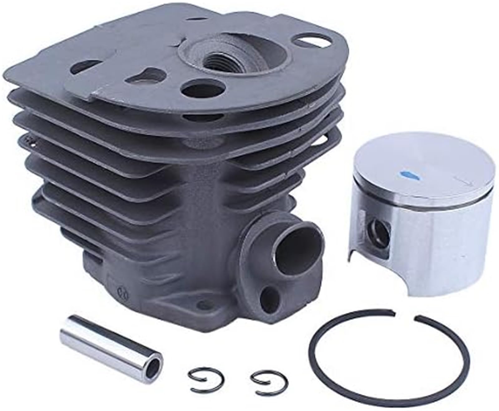 Kit de pistón de Cilindro Revestido Nikasil (46 mm) for Husqvarna, 51, 55, Rancher, Motosierra 503, 60, 91-71, Filtro de Combustible, bujía Szwaldaper
