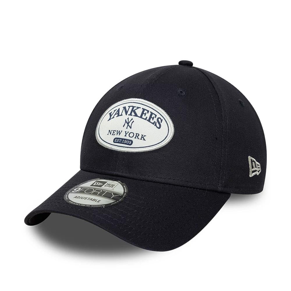 New Era New York Yankees MLB Patch 9Forty Adjustable Cap Navy