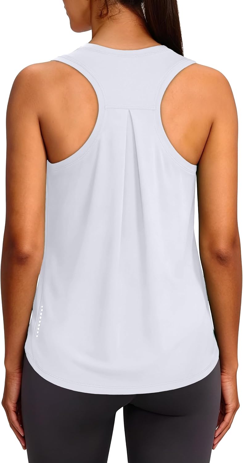 XIEERDUO Tank Top for Women Racerback Sleeveless Workout Tops Loose Fit Yoga Running Gym Shirts for Women