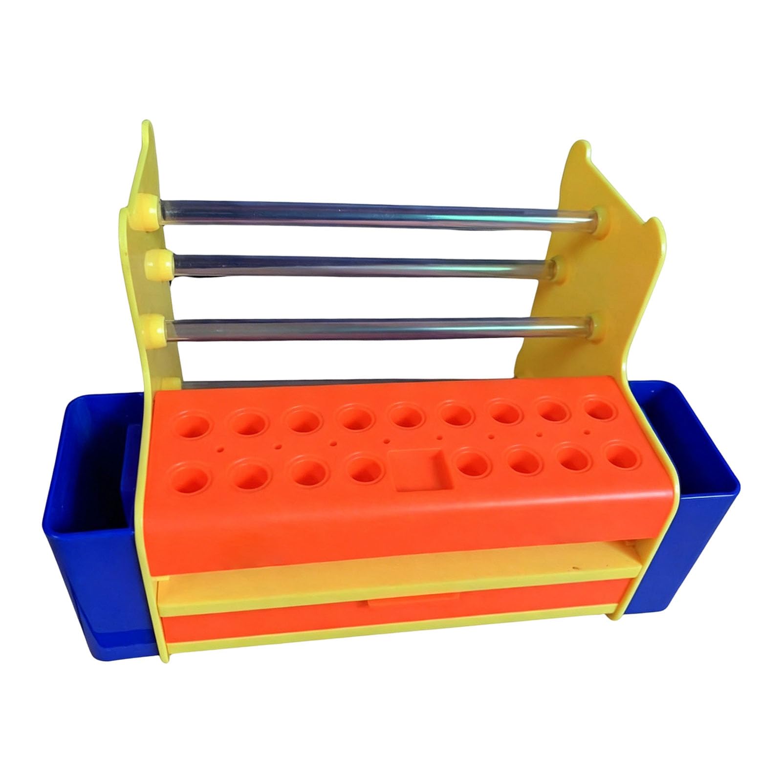 Drawer Tool Organizer with Screwdriver Slot Rack and Visible Parts Drawer for Desktop Worktable Repair Storage Driver Holder Component Sorter Workstation Tray Desktop Storage Slot Rack Parts