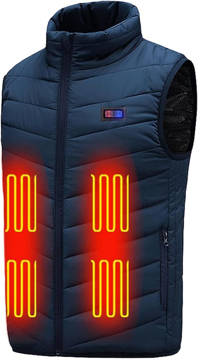 esmen Winter Vest Women Men Heated Vest with 11 Heating Zones Heated Jacket for Hiking