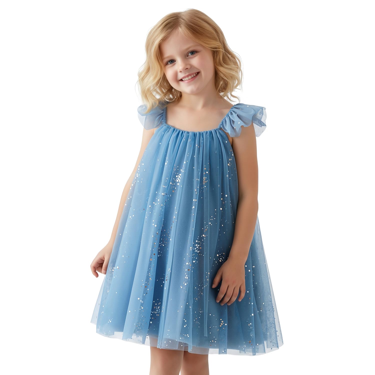 TTYAOVO Girl Dress Summer Princess Baby Tulle Dresses