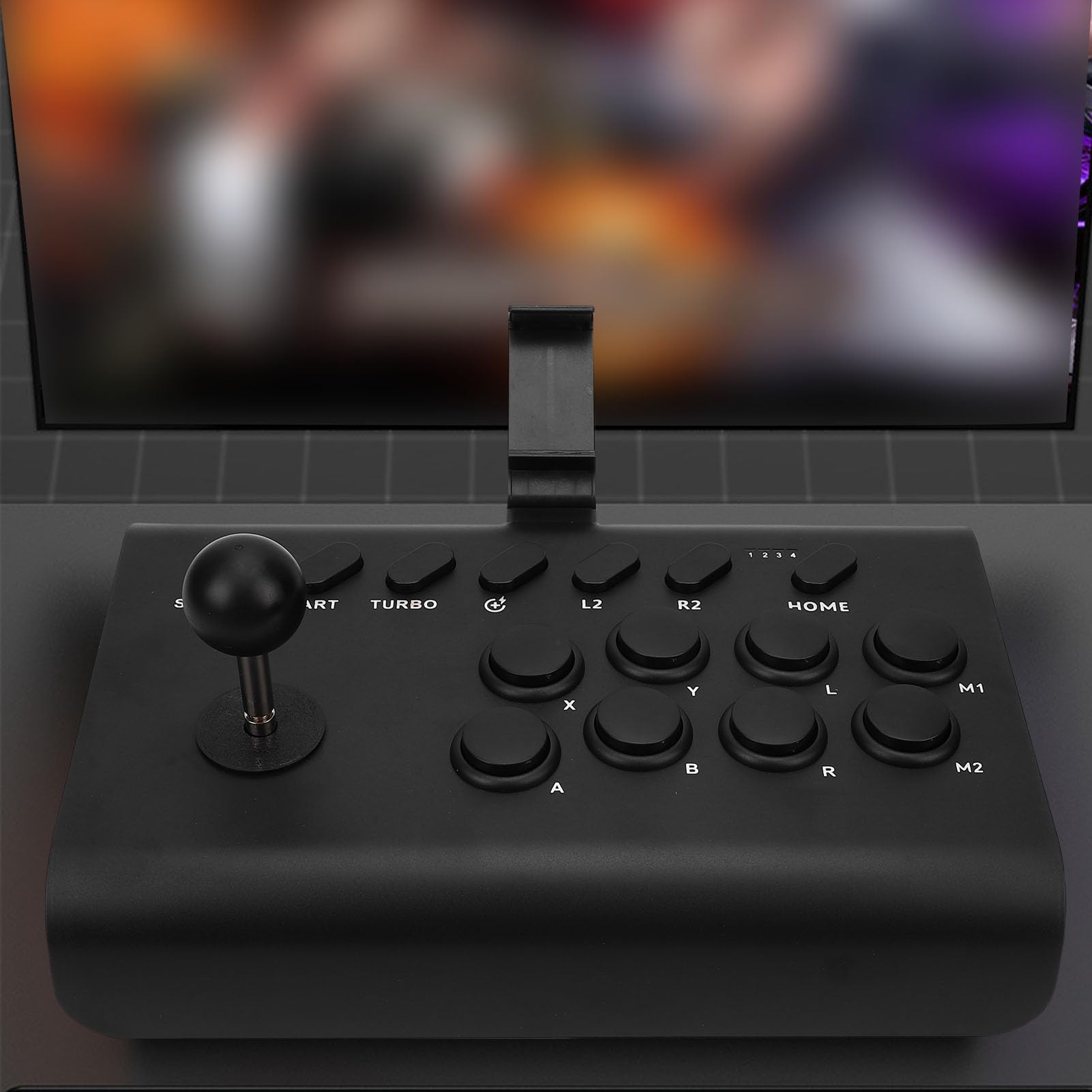 Bewinner Controlador de Juego Universal Fighting Stick Joystick Retro para PC TV Set Top Box Computadora Juegos de Teléfono, Batería de Larga Duración, Conexión Bluetooth/WiFi