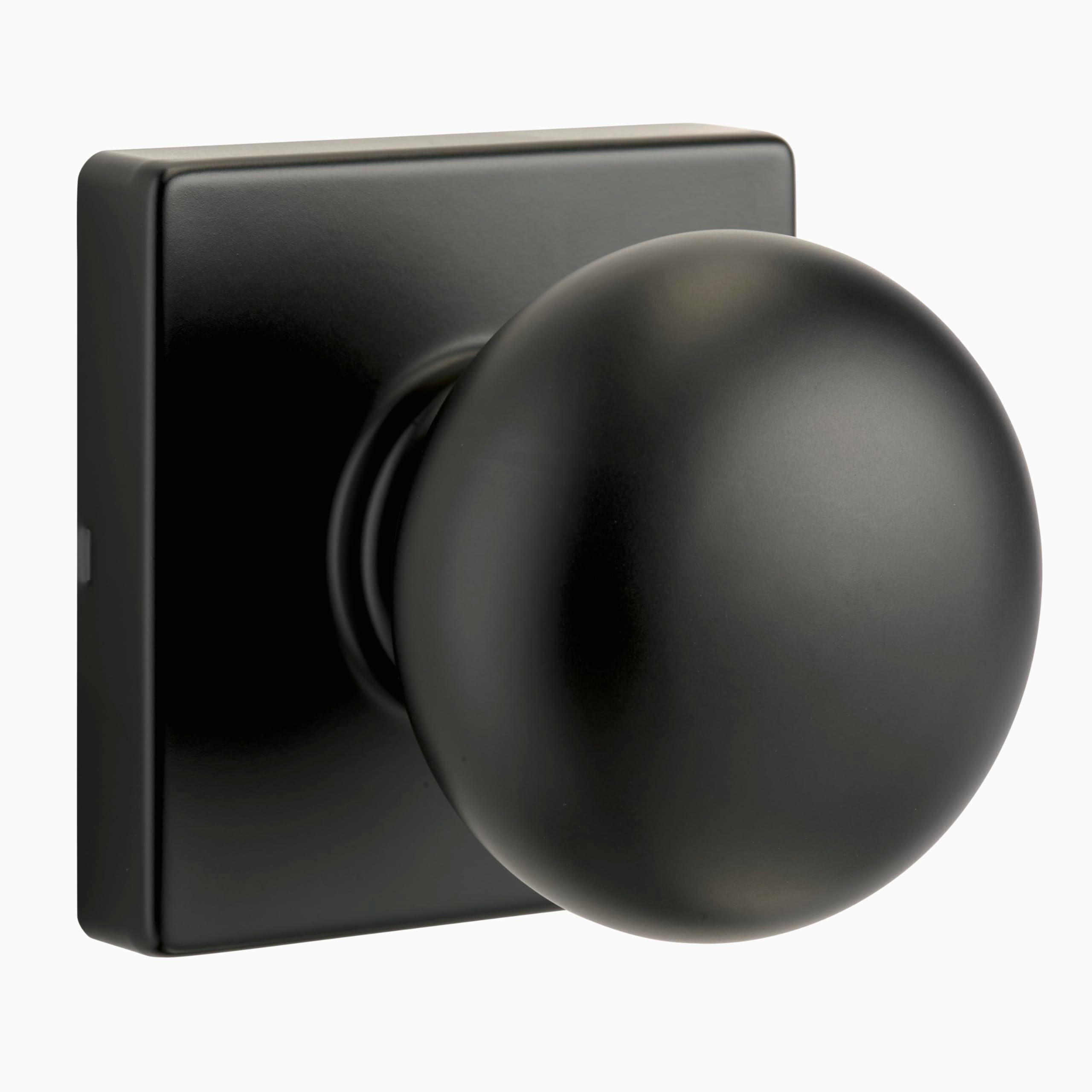 BRINKSContemporary Non-Locking Interior Ball Door Knob, Matte Black - Designed for Sleek and Modern Homes and Blends Seamlessly with Interior Dรฉcor (E2426-122)