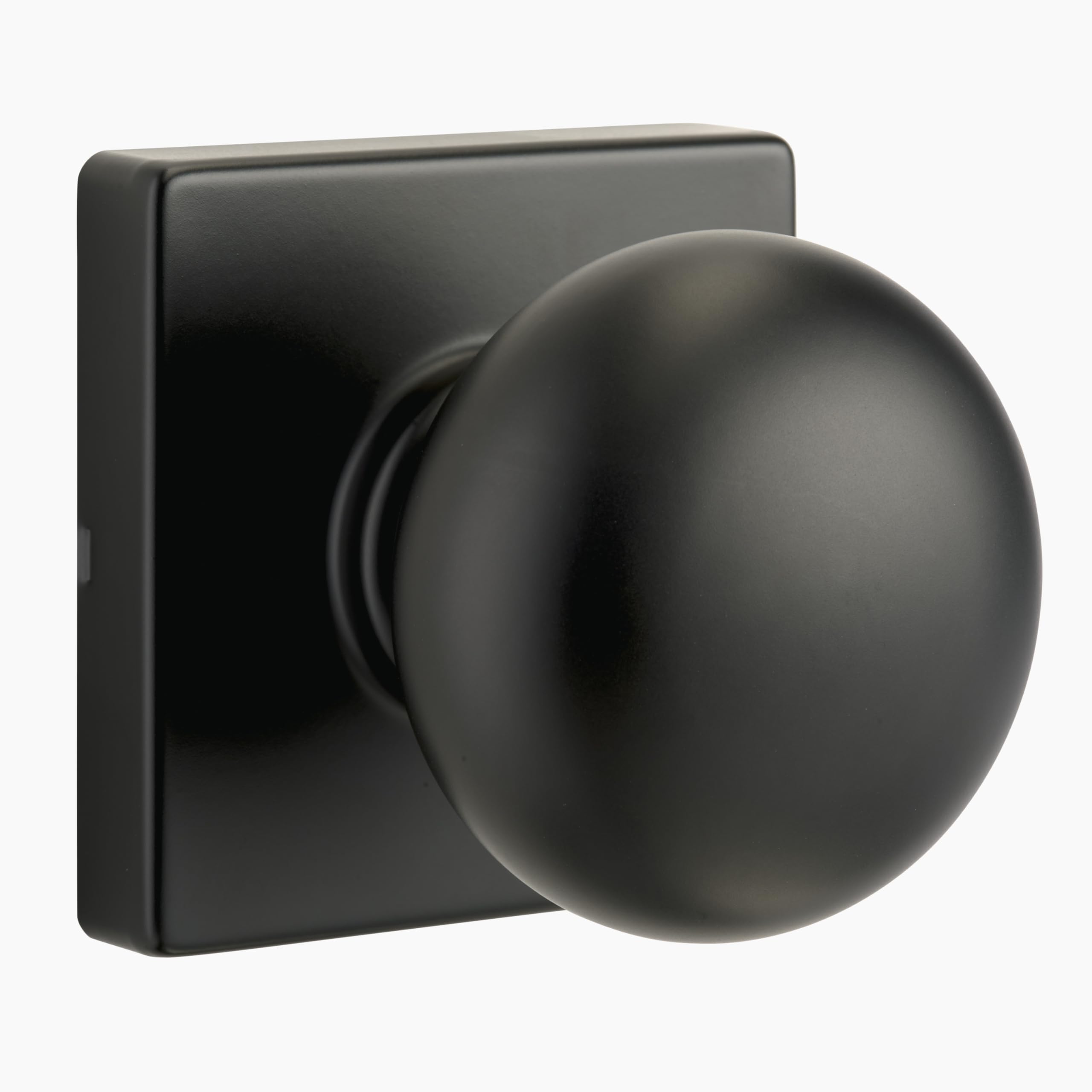 BRINKSContemporary Non-Locking Interior Ball Door Knob, Matte Black - Designed for Sleek and Modern Homes and Blends Seamlessly with Interior Décor (E2426-122)