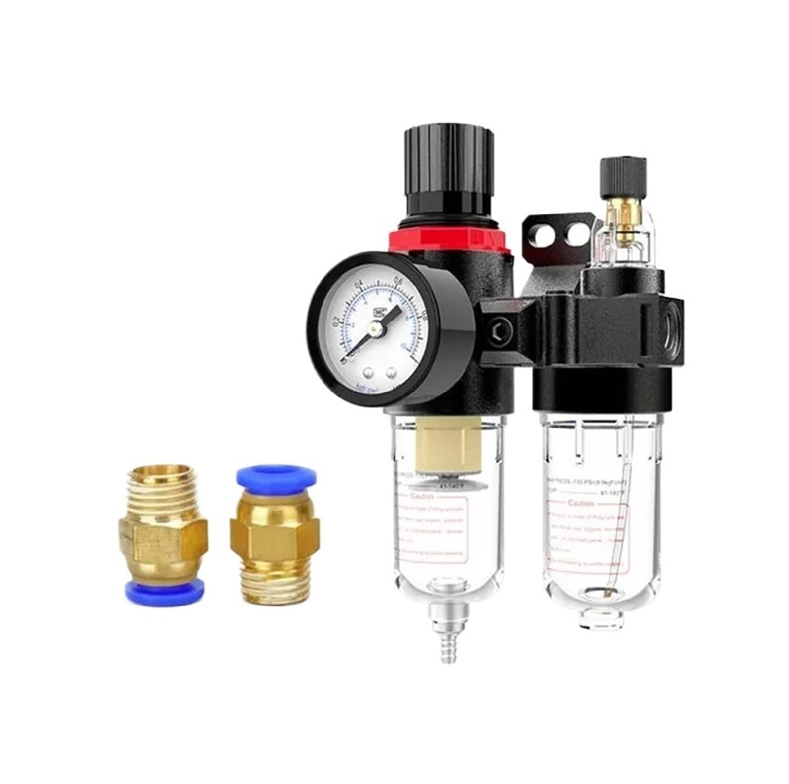 PHNOITPQ AFC2000 AFR2000+AL2000 G1/4 air compressor oil-water separator air filter pressure reducing valve regulator(AFC2000+PC4-02x2)
