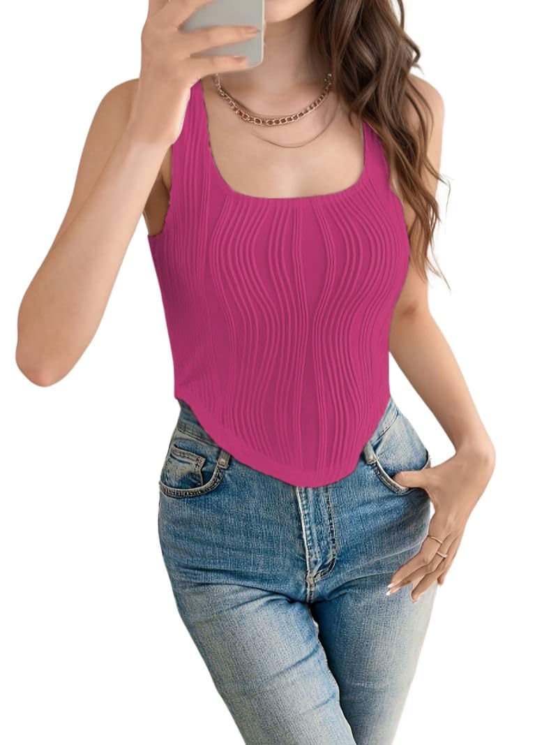 Leriya FashionWomen’s Fashion Tops – Cotton Crop Tops, Loose Fit Oversized Shirts & Stylish Korean Tank Tops for Summer Wear