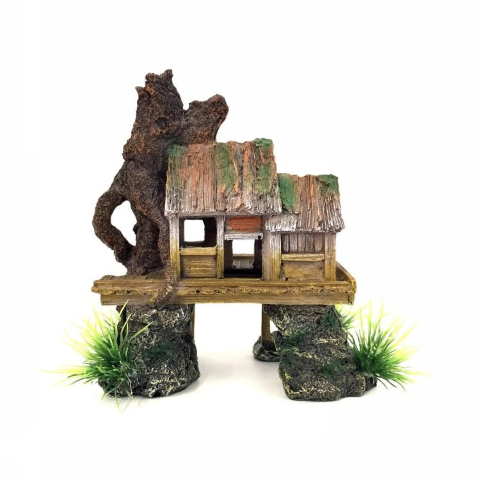 Aquascaping - Decorazione per acquario in resina, 16,5 cm, decorazione per la casa in stile cinese