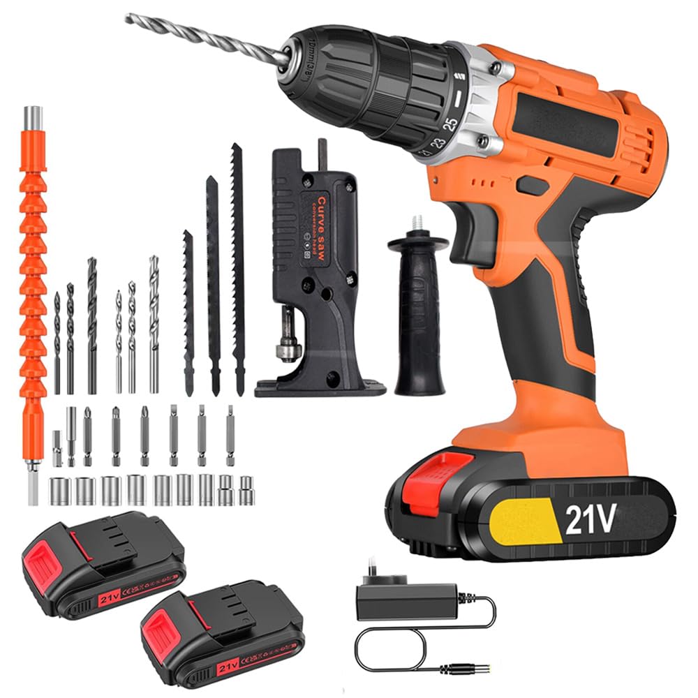 MLD 21v Cordless Drill With Combo Jig saw Attachment for drill machine,cordless,screwdriver machines 24pcs Accessories Tool Kit set JRE-111 (21v/1324 Rpm/Multicolor) (B0D181XR67) Amazon Price History, Amazon Price Tracker