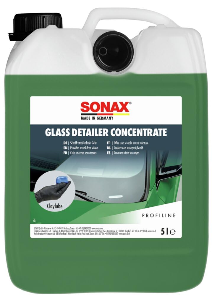 SONAX Glass Detailer (5 Liter) | Glasversiegelung schafft streifenfreie Sicht bei allen Fahrzeugscheiben