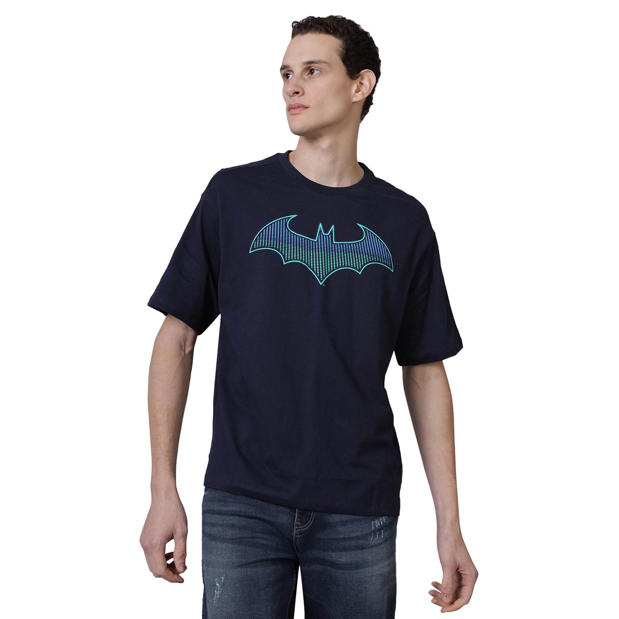 free authority Batman Printed Oversize Tshirt for Men-picture-11