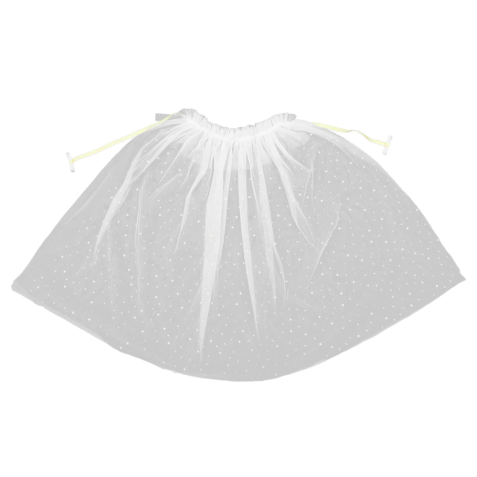 Garneck Disfraz de Cosplay para Niñas Capa White de Gasa, Transpirable y Fácil de Almacenar, Adecuado para Fiestas de Disfraces y Cumpleaños