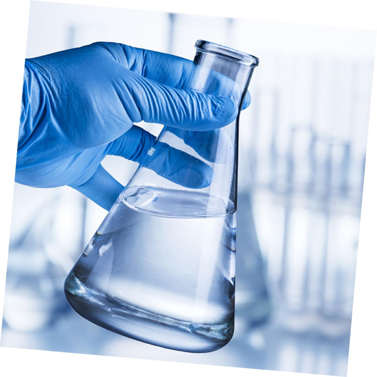 Cabilock Kit de 4 Matraces Erlenmeyer de Vidrio Borosilicato Cónicos, Alta Pureza, Uso Seguro al Calentar, sin Rebabas para Laboratorio y Escuela