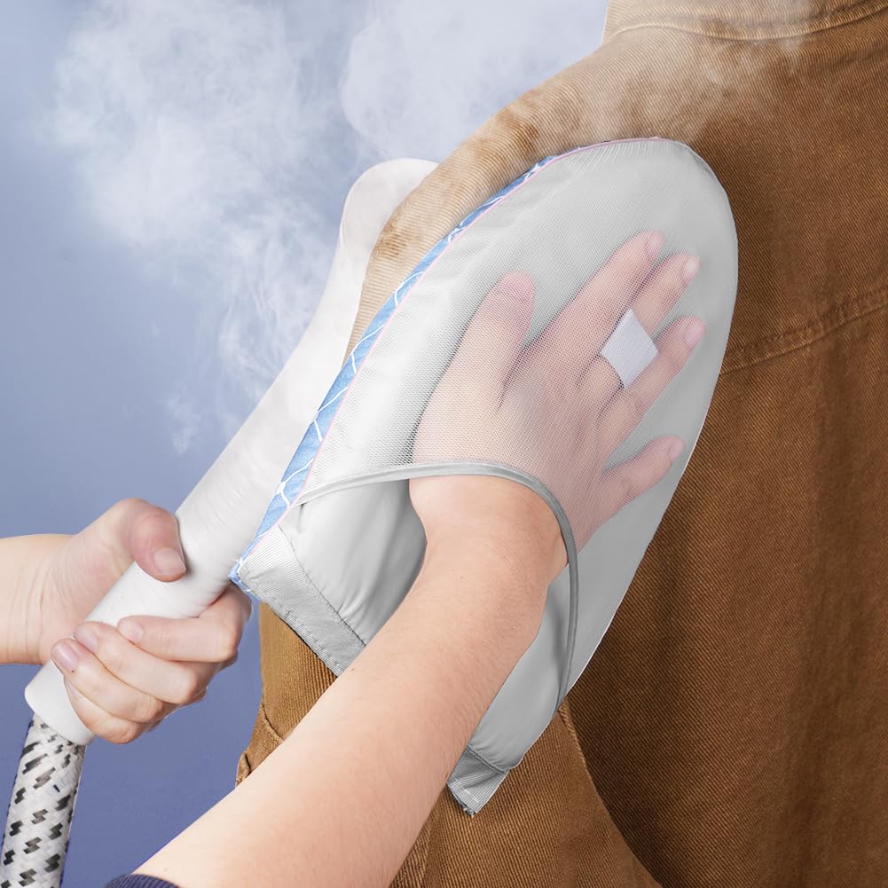 Bügelhandschuh Für Dampfbügler - Wasserdichter Anti-Dampfhandschuh Mit Fingerschlaufe Grau