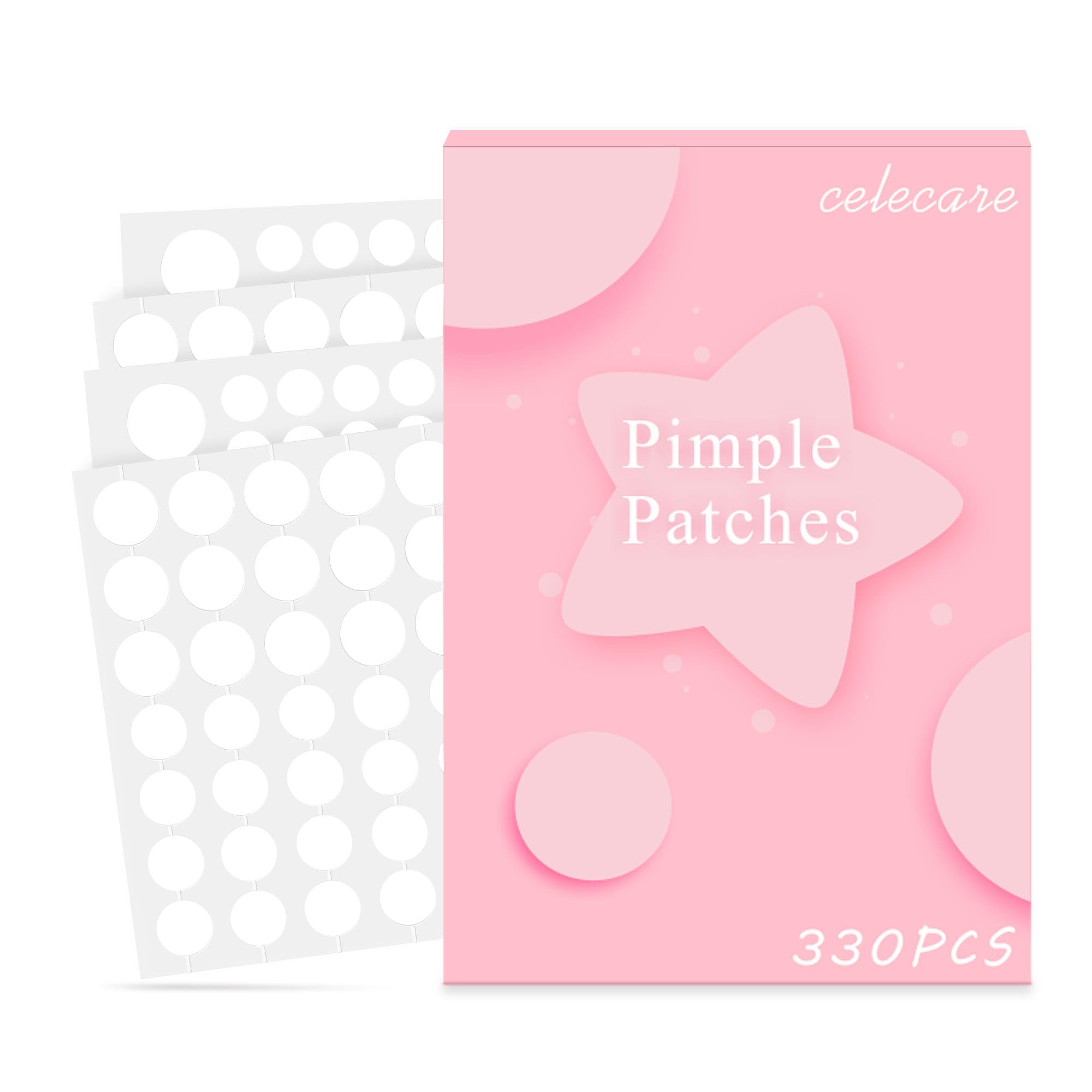 Pimple Patches for Face 4 Size 330 Pcs Pimple Patches Acne Patches Hydrocolloid Patch Salicylic Acid Patches Tea