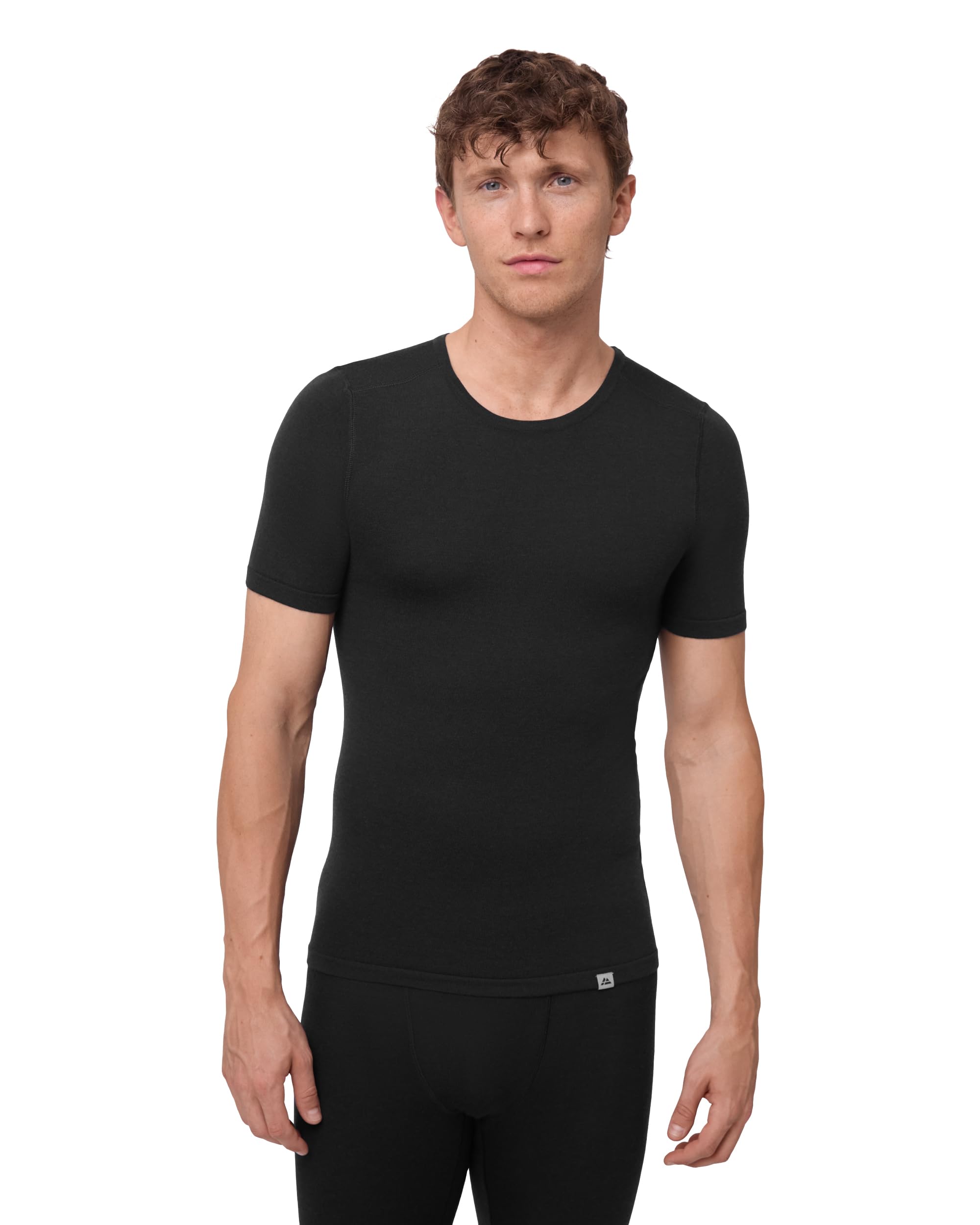 DANISH ENDURANCE Maglietta Termica Uomo Lana Merino, Maglia Termica Manica Corta, Intimo Termico Uomo per Trekking, Escursionismo e Sci