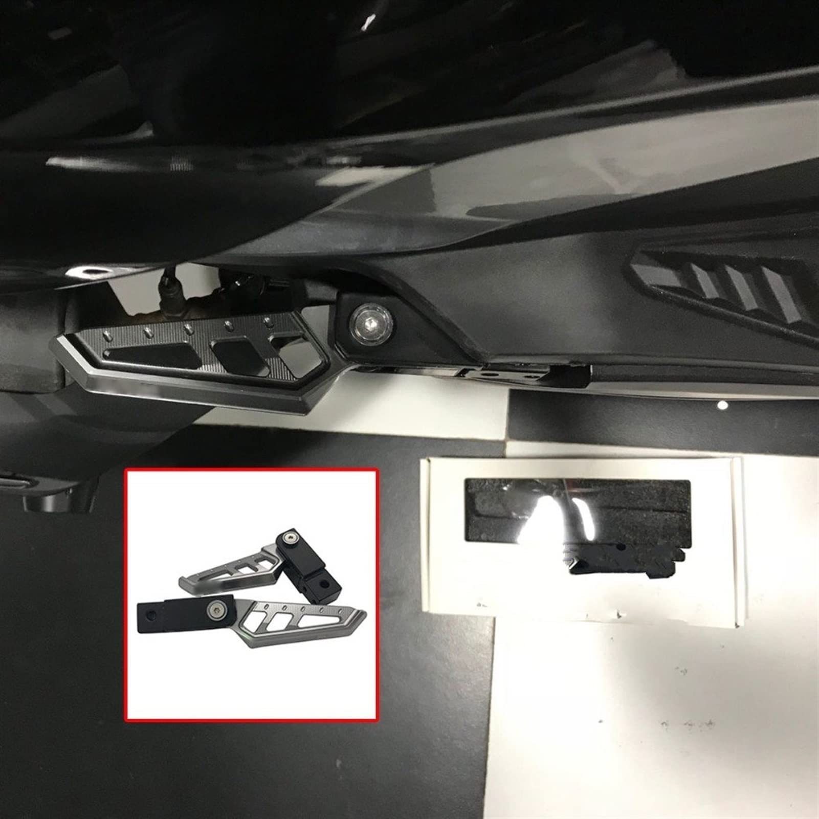 Repose-Pieds Arrière Moto Pour Yamaha YZF-R3 (2015-2025) Et MT-03 (2020-2024) | Aluminium Noir
