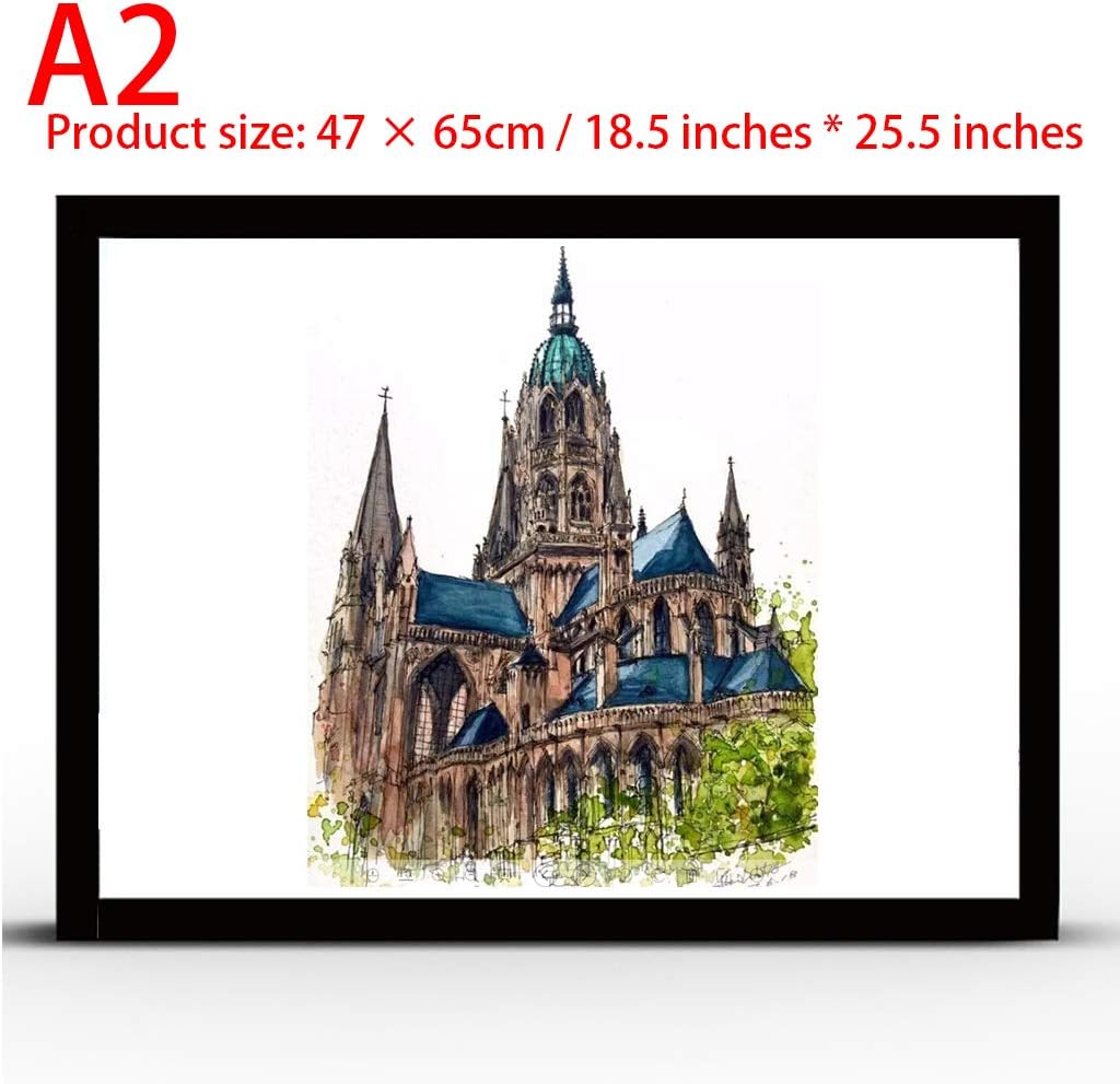Light Box A2/A3/A4 Super Thin Led Drawing Copy Tracing Tracking Lights Dimmable Acrylic Panel Artist Diamond Painting Handicrafts Bright Pad Light Table Lightbox Drawing,A2