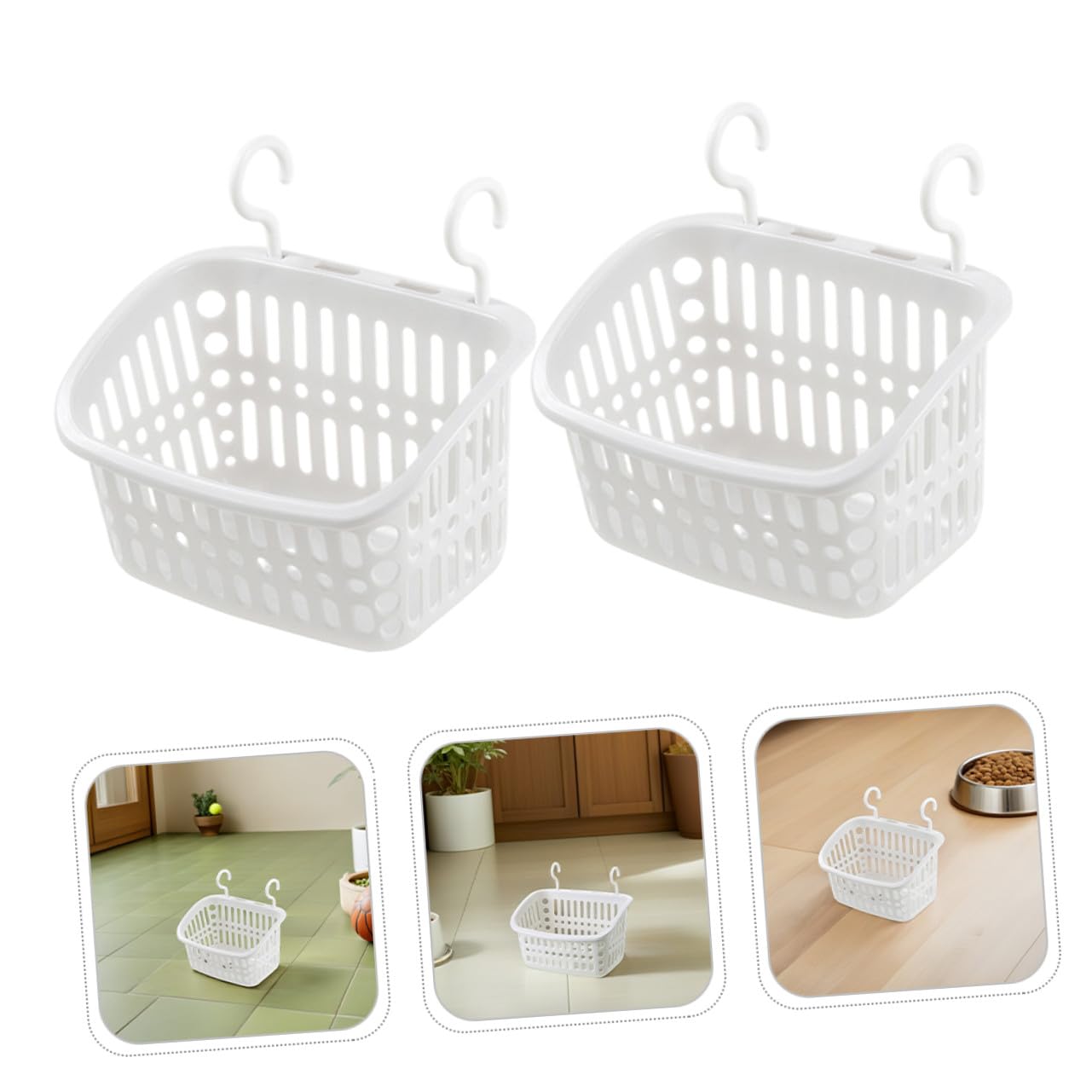 4 Piezas Cama Colgante para Hámster con Ganchos Hamaca Cómoda y Cesta de Almacenamiento para Jaulas de Pequeños Roedores como Ratas Ardillas y Petauros Diseño Gris