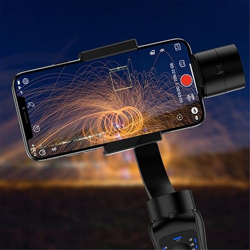 Miniatura 5 de ygqzm Estabilizador de cardán de teléfono portátil de 3 ejes Ptz Trípode antivibración para teléfono inteligente Vlog universal