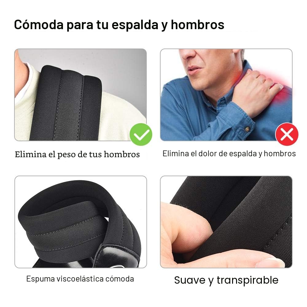 LEKATO Correa de guitarra acolchada con extremos de cuero genuino Correas de hombro cómodas de 3 pulgadas de ancho Longitud ajustable de 45 "a 55" para guitarras eléctricas bajas con 6 púas