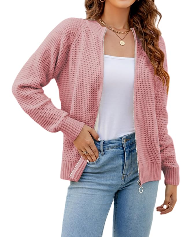 Image of futurino Knit Cardigan Women's Chunky Open Front Outwear Cover Up with Pockets