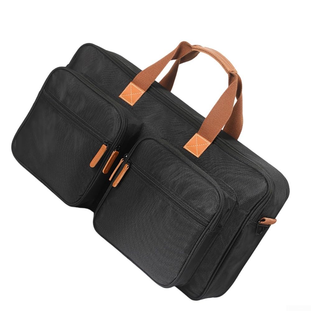 Custodia impermeabile per controller Pioneer DDJ-FLX4 a 2 piani, custodia da trasporto multistrato con tracolla regolabile, borsa da viaggio nera per attrezzatura DJ