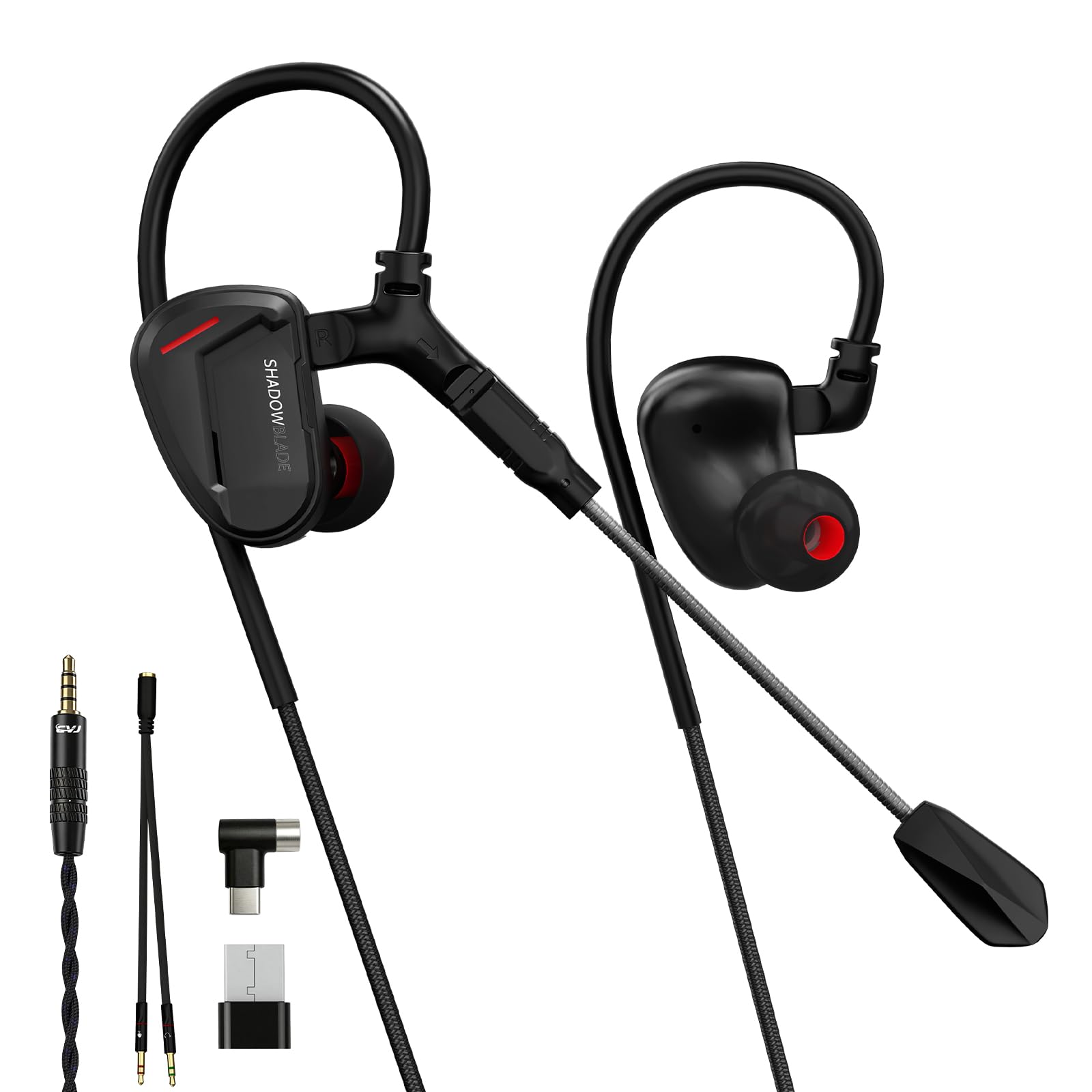CVJ Shadow Blade ゲーミングイヤホン 振動フィードバック Amazon.co.jp: CVJ Shadow Blade（黒）IEM ゲーミングイヤホン 有線
