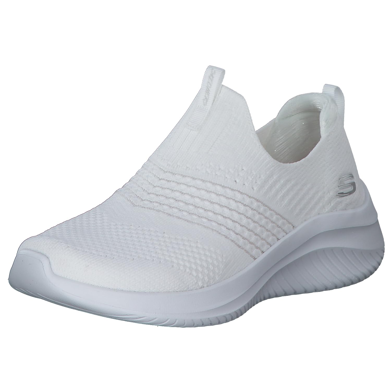 Skechers Damen Ultra Flex 3.0 Classy Charm Sneaker, White Knit/Trim, 36 EU