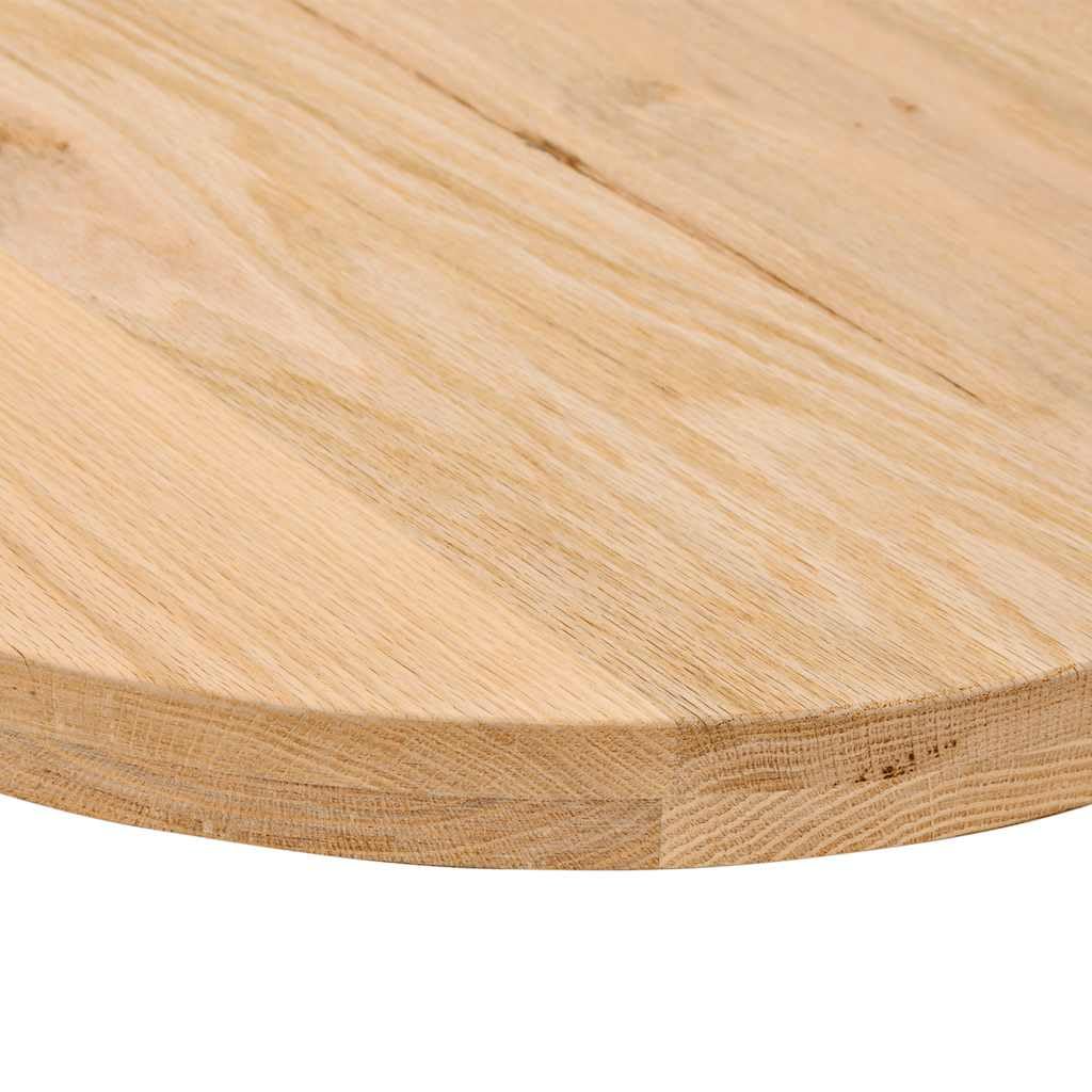 Massivholztischplatte 120x60x4 cm Eiche oval für Esszimmer, Wohnzimmer, Büro, Garten, DIY BAU, Möbelrestauration, robuste Arbeitsplatte, vielseitiges Zubehör, schützende Auflage